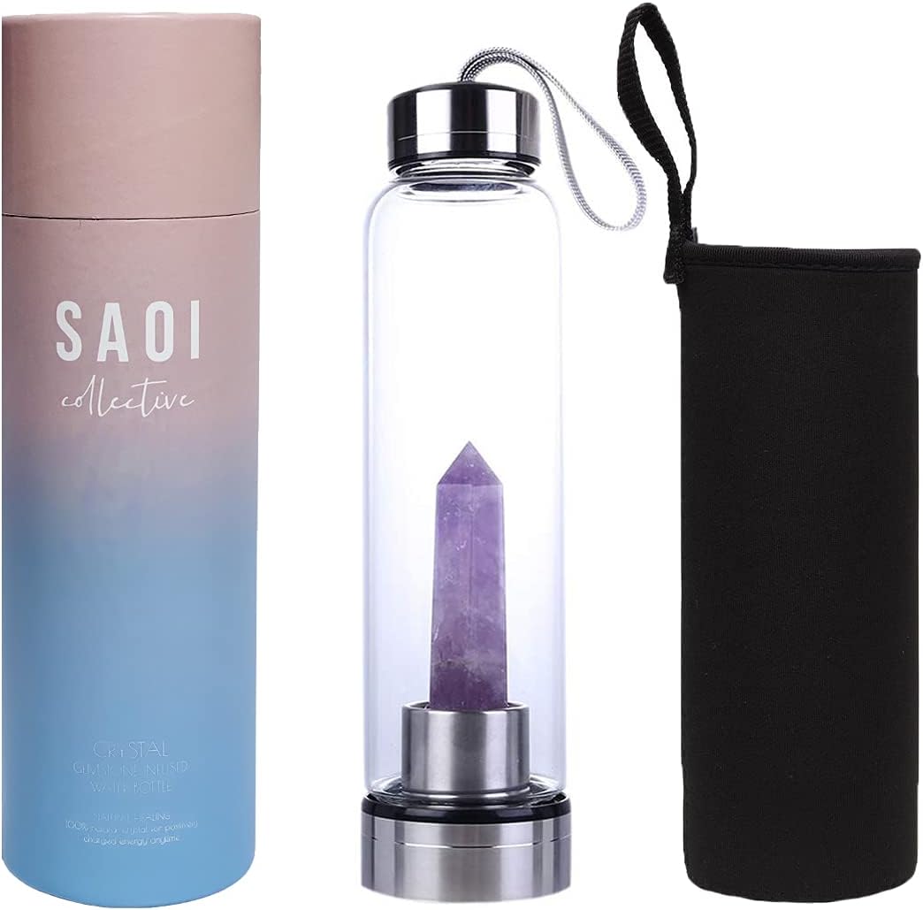 Amethyst Crystal Water Bottle