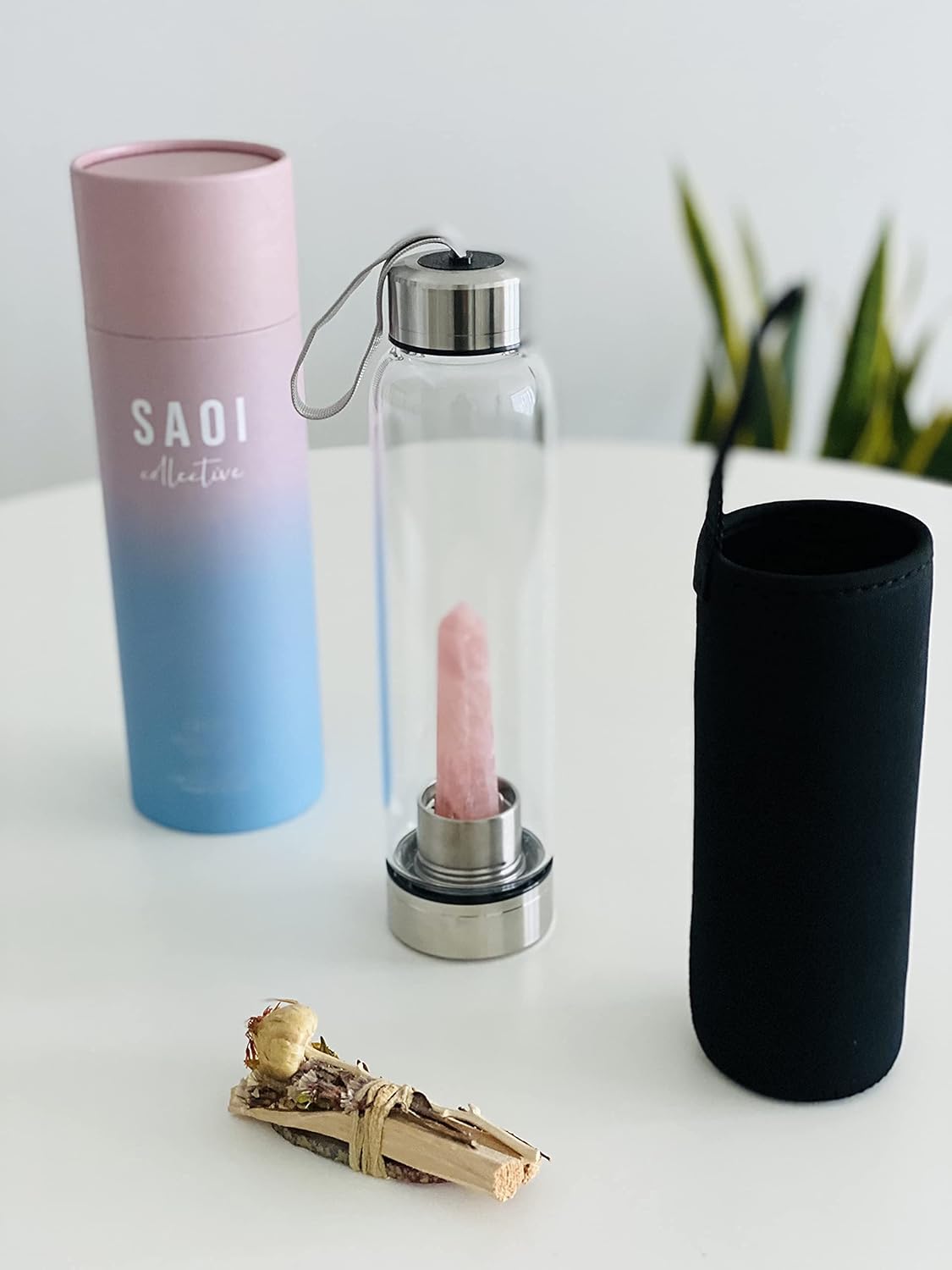 Rose Quartz Water Bottle