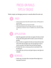 Press On Nails - Mauve Jewelry Accent - Long Coffin False Tips Stick On Manicure